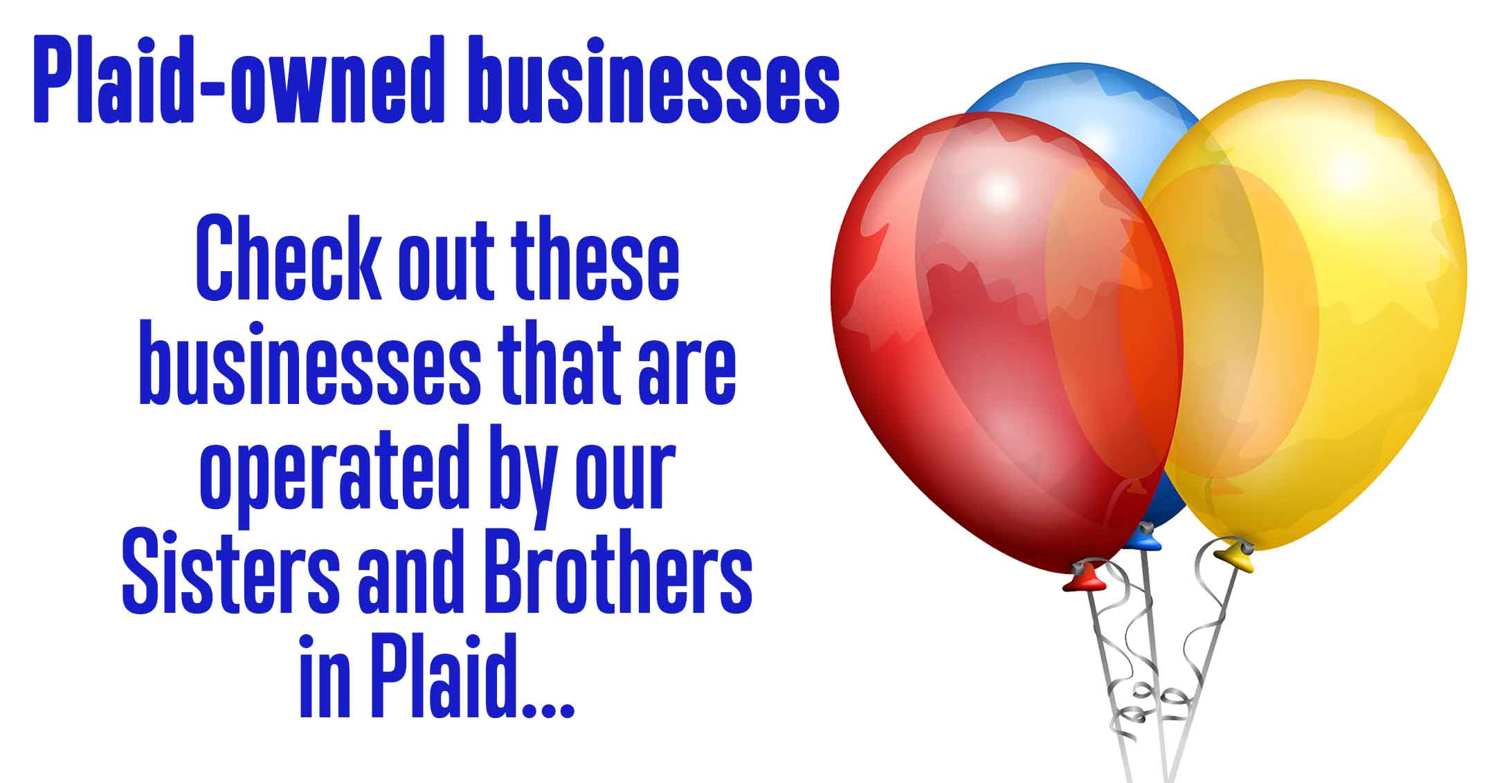 Plaid-Owned Businesses | PlaidPages